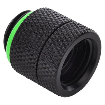 16mm Rotary Anti-Twist  Spacer Adapter Male/Female  - Matt Black