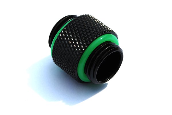 12mm Dual Connecting Spacer Adapter Male/Male  - Matt Black