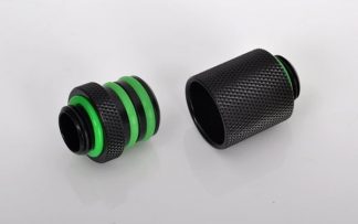 G1/4" Long D-Plug Male / Male Coupler Set - Matte Black