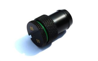 Fill/Drain Port Sealing Plug w/ 1/2"ID Tubing Barb - Matt Black