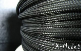 3/8" (9mm) DarkSide High Density Cable Sleeving - Jet Black 1Ft