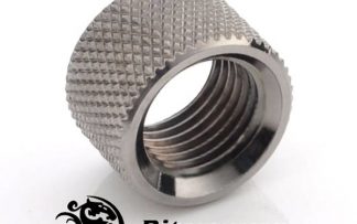 8mm Spacer Extender Adapter  - G1/4 Female/Female- Black Sparkle