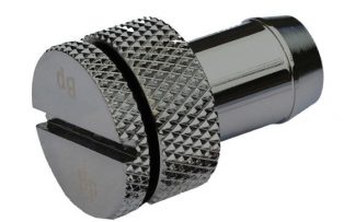 Fill/Drain Port Sealing Plug w/ 3/8"ID Tubing Barb - Black Spark