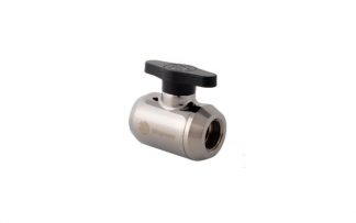 Ball Shutoff Mini-Valve -  Black Sparkle