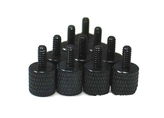 10pcs Black Anodized Aluminum Thumb Screw Pack