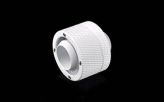 7/16"ID  5/8"OD Straight Compression Fitting - Gloss White
