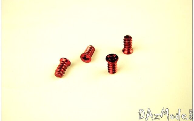 Fan Screw - Red (Set of 4)