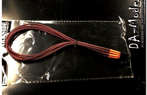 4-Pin 40cm Fan DarkSide Individual Wire Single Braid Cable - Lava