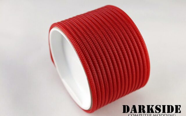 5/32" (4mm) DarkSide HD Cable Sleeving - Red UV