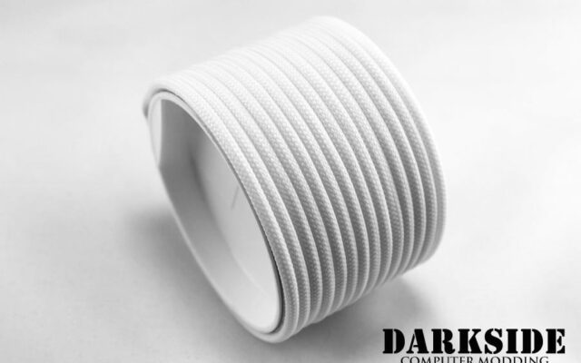 5/32" ( 4mm ) DarkSide HD Cable Sleeving - White