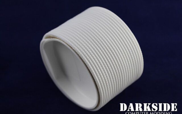 5/64" ( 2mm ) DarkSide High Density Cable Sleeving -White 1Ft-5