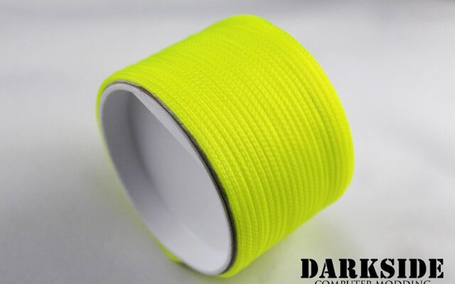 5/64" ( 2mm ) DarkSide HD Cable Sleeving - Acid Yellow UV-5