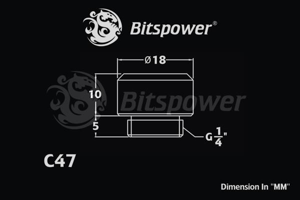G1/4" Bitspower Multi-Link Adapter 10/12mm - Deluxe White (Single fitting)