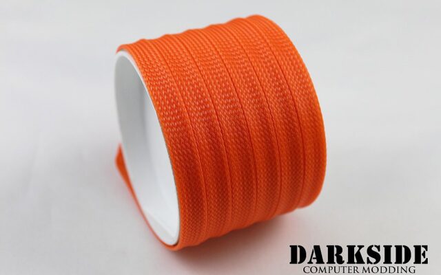 10mm HD SATA Cable Sleeving - UV Orange