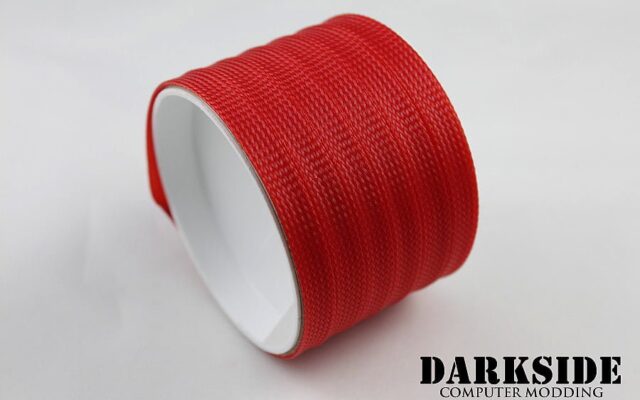 10mm HD SATA Cable Sleeving - UV Red