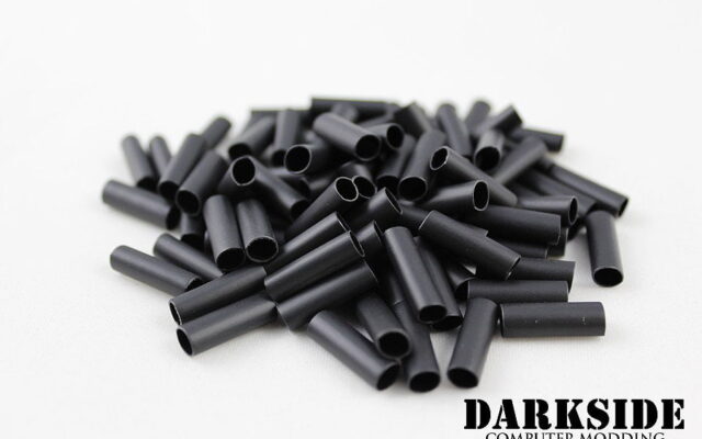 Pack of 100 -  3:1 DARKSIDE Adhesive Heatshrink Tubing 3.2mm 1/8" - Jet Black