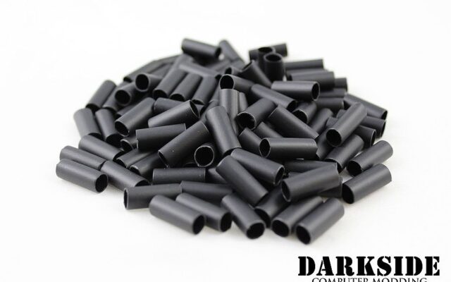 Pack of 100 -  3:1 DARKSIDE Adhesive Heatshrink Tubing 4.8mm 3/16" - Jet Black