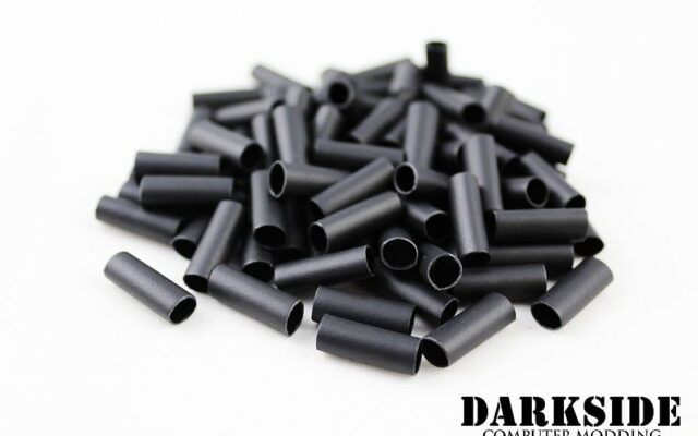 Pack of 100 -  4:1 DARKSIDE Adhesive Heatshrink Tubing 4mm 5/32" - Jet Black