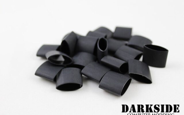 Pack of 20 -  4:1 DARKSIDE Adhesive Heatshrink Tubing 12mm 15/32" - Jet Black