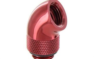 60 Degree Double Rotary Adapter M/F G1/4 - Red
