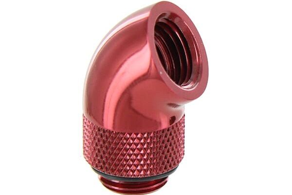 60 Degree Double Rotary Adapter M/F G1/4 - Red
