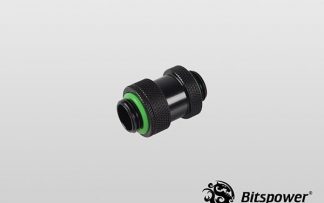 Black Dual G1/4" Adjustable Aqua Link Pipe I (22-31mm) - Matt Black