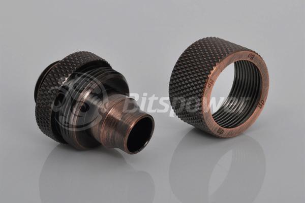 3/8"ID  5/8"OD Straight Compression Fitting - Bronze Age