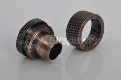 1/2"ID  3/4"OD Straight Compression Fitting - Bronzed Age