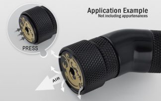 AIR-Exhaust Fitting - Matte Black
