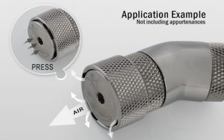 AIR-Exhaust Fitting - Black Sparkle