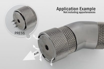 AIR-Exhaust Fitting - Black Sparkle