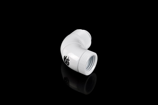 G1/4" 90 (45x2) Degree  G1/4" Adapter Extender - Gloss White-4