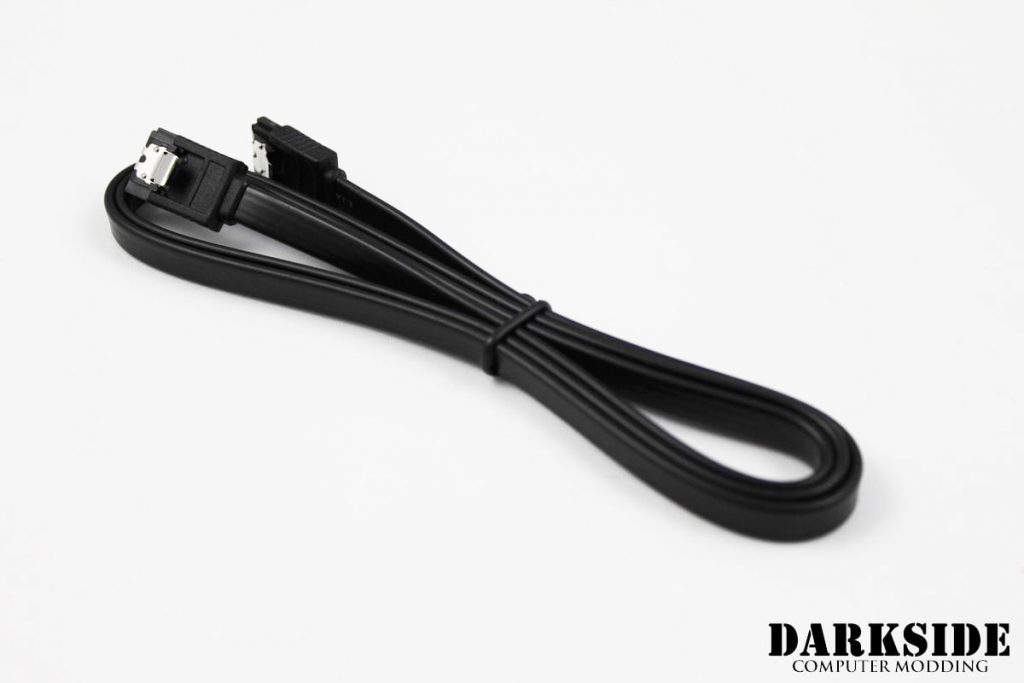 91cm (36") SATA 2.0/3.0 7P 180° to 180° cable with latch  - Black