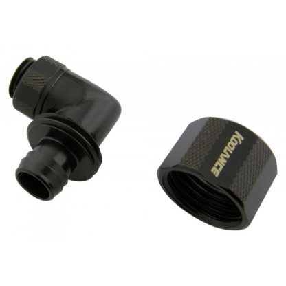 90-degree Swivel Angled for 10mm x 16mm (3/8in x 5/8in) *Black*