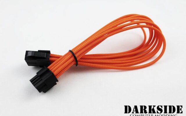 8-Pin PCI-E DarkSide HSL Single Braid Cable - Orange