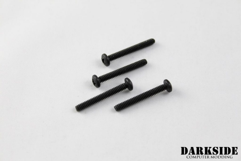 DarkSide LP Radiator Screws - 6-32 x 1 1/8" (28mm) Pan Head - Set of 4