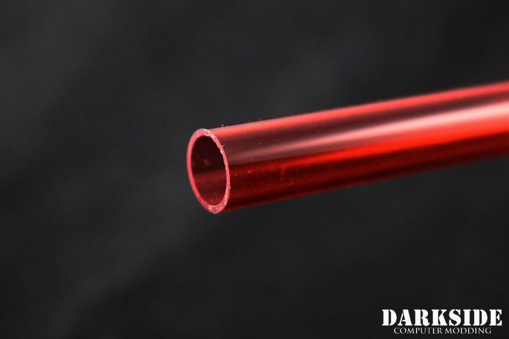 Crystal Link Tube 12mm OD - 1m length - Red  (won't ship internationally)-4