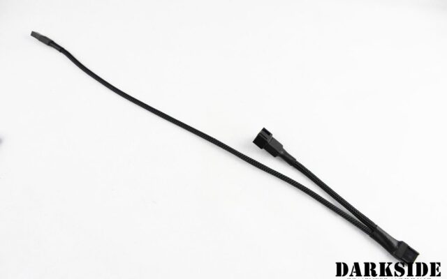 Type 12 - DarkSide Connect to 4-PIN PWM cable with pass-through - 12" (30cm)