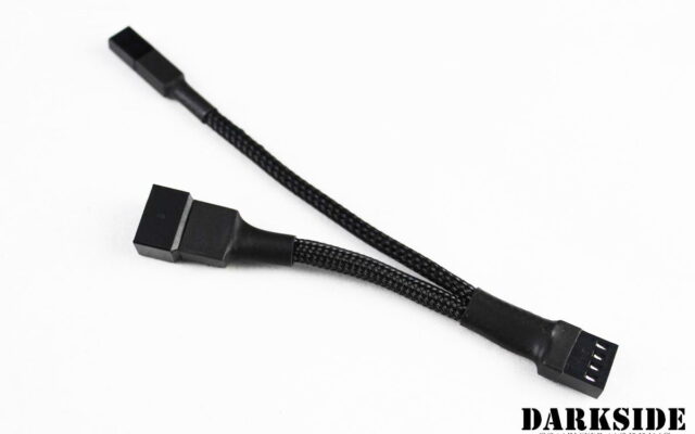 Type 12s - DarkSide Connect to 4-PIN PWM cable with pass-through - 4" (10cm)