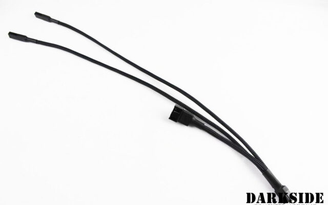 Type 13 - DarkSide Connect Y-Cable to 4-PIN PWM cable with pass-through - 12" (30cm)