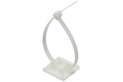 3/4" Zip Tie Mount - White