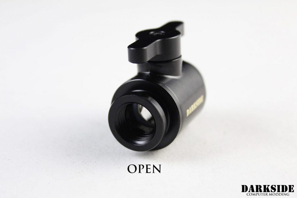 Ball Shutoff Mini-Valve - Black