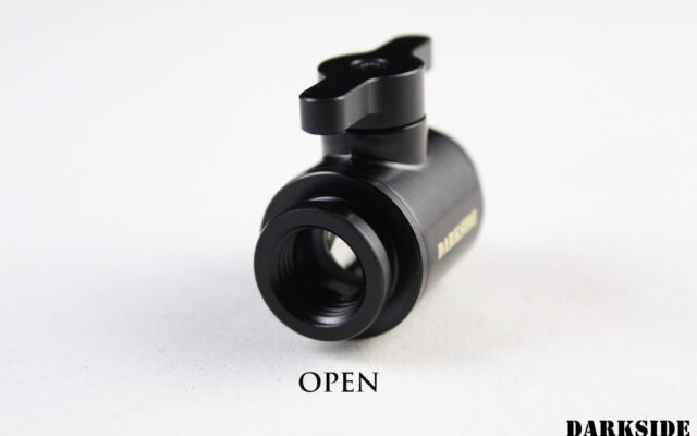 Ball Shutoff Mini-Valve - Black