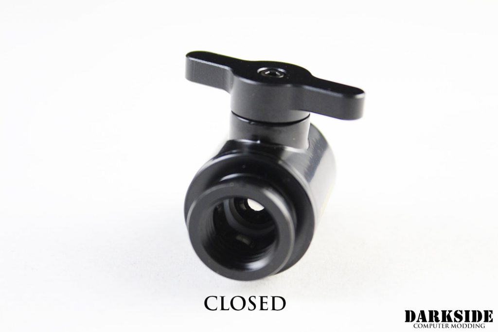 Ball Shutoff Mini-Valve - Black-2