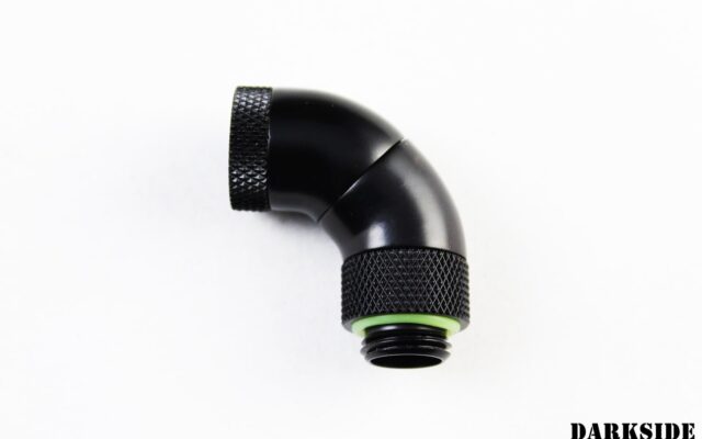 90 Degree Triple Rotary Adapter M/F G1/4 - Matte Black