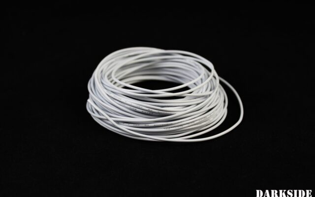 22AWG FT1 Wire - White (Fans and LED)
