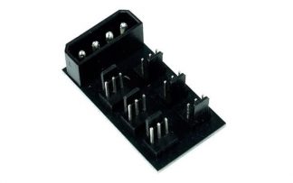 Phobya 4Pin Molex to 6x 3Pin Fan Splitter PCB