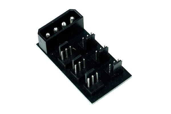 Phobya 4Pin Molex to 6x 3Pin Fan Splitter PCB