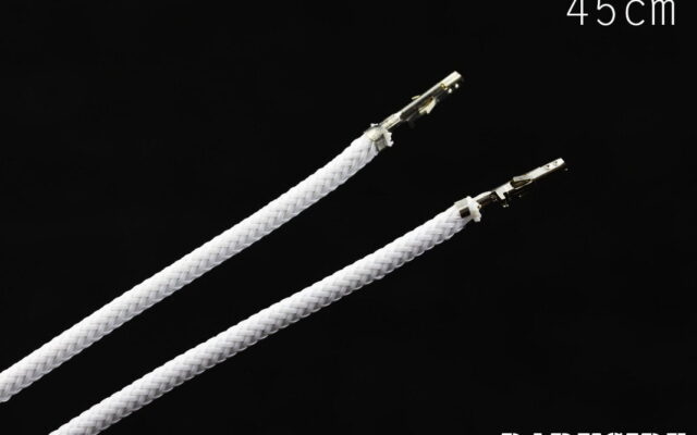 17.5' (45cm) Female-Female Pre-Sleeved ATX and  PCI-E Wire - White-2
