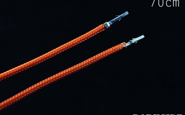 27.5' (70cm) Female-Female Pre-Sleeved ATX and  PCI-E Wire - Orange-2
